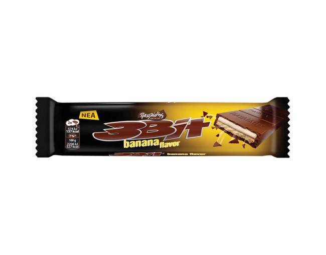3BIT ΣΟΚΟΛΑΤΑ ΓΑΛΑΚΤΟΣ ΜΠΑΝΑΝΑ 65gr