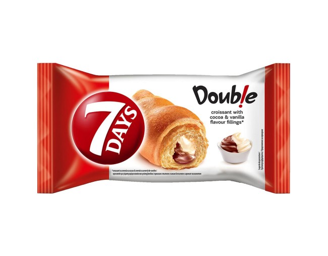 7DAYS DOUBLE ΚΑΚΑΟ ΒΑΝΙΛΙΑ ΚΡΟΥΑΣΑΝ 70gr