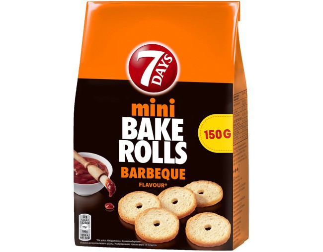 7 DAYS ΜΙΝΙ BAKE ROLLS BARBEQUE 150gr