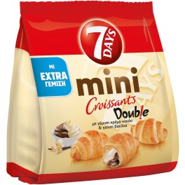 7DAYS MINI ΚΡΟΥΑΣΑΝ DOUBLE ΚΑΚΑΟ-ΒΑΝΙΛΙΑ 103gr