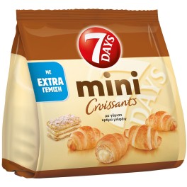 7DAYS MINI ΚΡΟΥΑΣΑΝ ME ΚΡΕΜΑ ΜΙΛΦΕΙΓ 300gr
