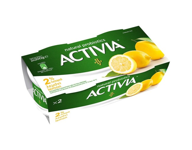 ACTIVIA ΕΠΙΔΟΡΠΙΟ ΓΙΑΟΥΡΤΙΟΥ ΛΕΜΟΝΙ 2x200gr