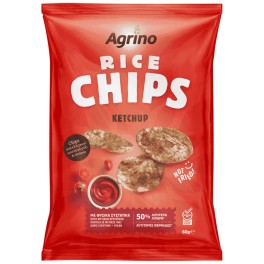 AGRINO RICE CHIPS KETCHUP 60gr