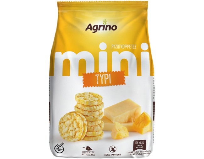 AGRINO ΡΥΖΟΓΚΟΦΡΕΤΕΣ ΜΙΝΙ ΤΥΡΙ 50gr
