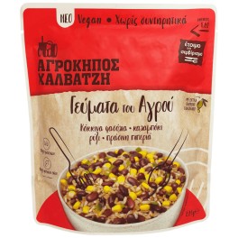 ΑΓΡΟΚΗΠΟΣ ΧΑΛΒΑΤΖΗ ΓΕΥΜΑΤΑ ΤΟΥ ΑΓΡΟΥ ΚΟΚΚΙΝΑ ΦΑΣΟΛΙΑ ΚΑΛΑΜΠΟΚΙ ΡΥΖΙ & ΠΡΑΣΙΝΕΣ ΠΙΠΕΡΙΕΣ 220gr