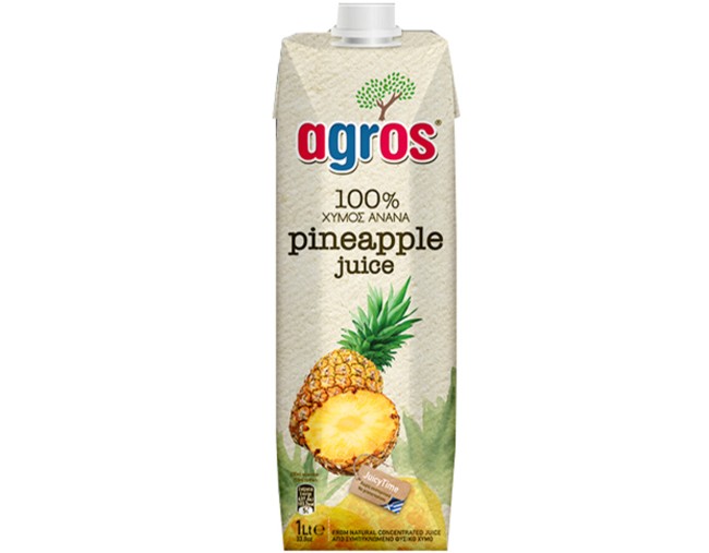 AGROS 100% ΧΥΜΟΣ ΑΝΑΝΑ 1lt
