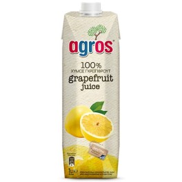 AGROS 100% ΧΥΜΟΣ ΓΚΡΕΙΠΦΡΟΥΤ 1lτ
