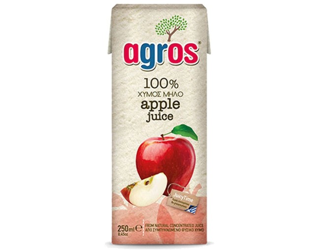 AGROS 100% ΧΥΜΟΣ ΜΗΛΟ 250ml