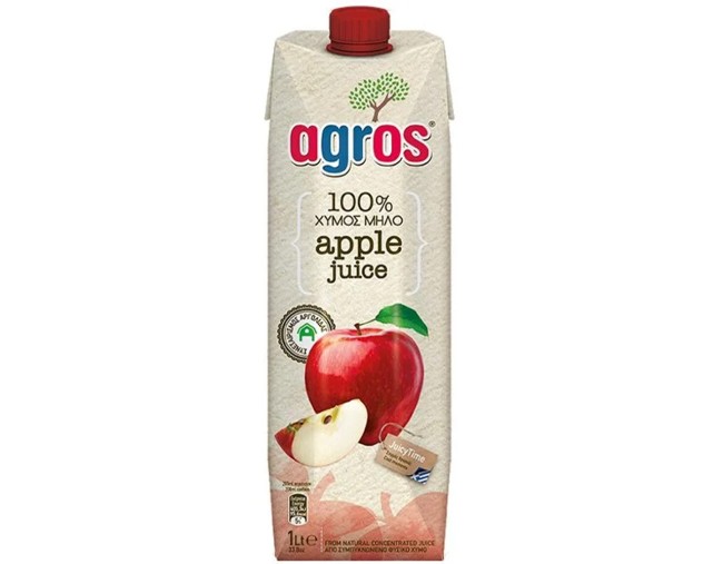 AGROS 100% ΧΥΜΟΣ ΜΗΛΟ 1lt