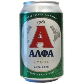 ΑΛΦΑ ΜΠYΡΑ KOYTI 330ml ΑΛΦΑ ΜΠYΡΑ KOYTI 330ml
