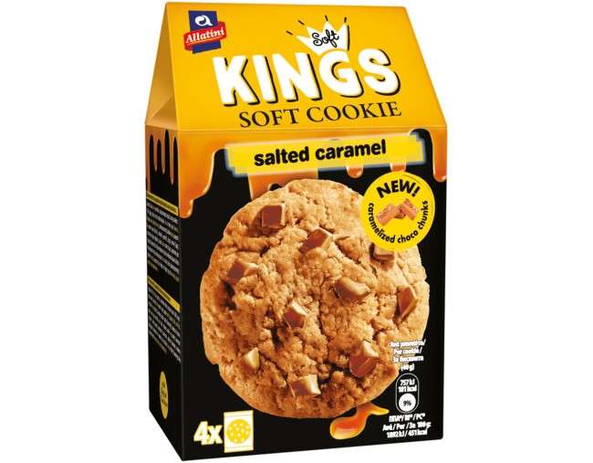 ΑΛΛΑΤΙΝΗ SOFT KINGS COOKIE SALTED CARAMEL 4x40gr 160gr