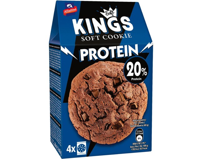 ΑΛΛΑΤΙΝΗ SOFT KINGS COOKIE PROTEIN 20% 4x40gr 160gr