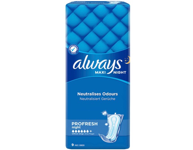 ALWAYS ΜΑΧΙ NIGHT PROFRESH 9τμχ