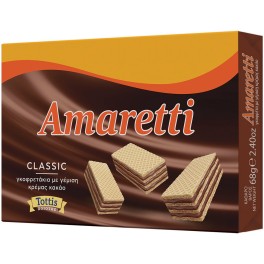 AMARETTI ΓΚΟΦΡΕΤΑΚΙΑ CLASSIC ΜΕ ΚΑΚΑΟ 68gr AMARETTI ΓΚΟΦΡΕΤΑΚΙΑ CLASSIC ΜΕ ΚΑΚΑΟ 68gr