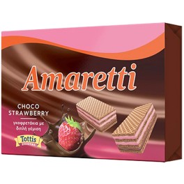 AMARETTI ΓΚΟΦΡΕΤΑ CHOCO STRAWBERRY 68gr AMARETTI ΓΚΟΦΡΕΤΑ CHOCO STRAWBERRY 68gr