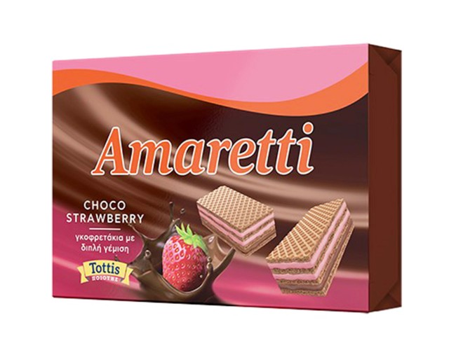 AMARETTI ΓΚΟΦΡΕΤΑ CHOCO STRAWBERRY 68gr
