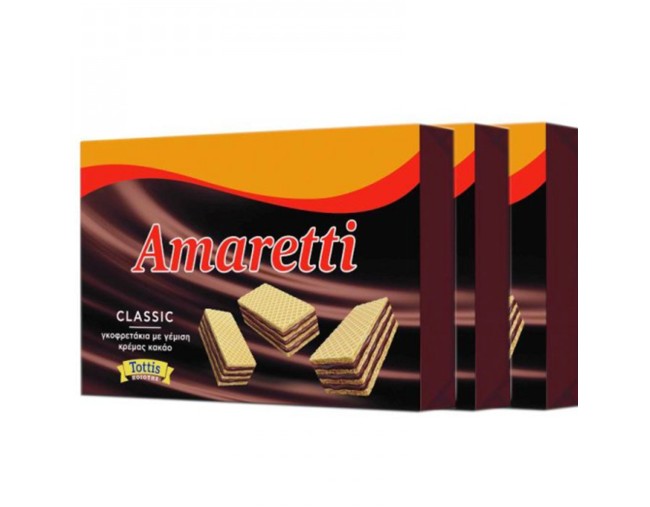 AMARETTI ΓΚΟΦΡΕΤΑΚΙΑ ΜΕ ΚΡΕΜΑ ΚΑΚΑΟ 3x45gr
