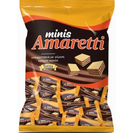 AMARETTI MINI ΓΚΟΦΡΕΤΑΚΙΑ ΚΡΕΜΑ ΚΑΚΑΟ 165gr