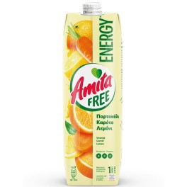 AMITA FREE ENERGY ΠΟΡΤΟΚΑΛΙ ΚΑΡΟΤΟ & ΛΕΜΟΝΙ 1lt