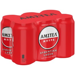ΑΜΣΤΕΛ ΜΠΥΡΑ 6x330gr ΑΜΣΤΕΛ ΜΠΥΡΑ 6x330gr