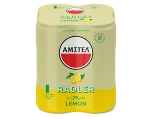 ΑΜΣΤΕΛ RADLER LEMON  ΜΠΥΡΑ 3+1 ΔΩΡΟ 4x330ml