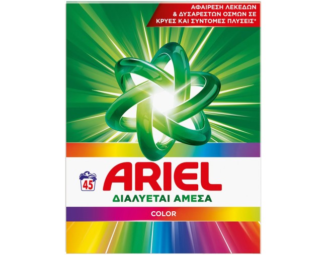 ARIEL COLOR ΣΚΟΝΗ ΠΛΥΝΤΗΡΙΟΥ ΡΟΥΧΩΝ 45 ΜΕΖΟΥΡΕΣ 2925gr