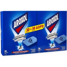 AROXOL ΕΝΤΟΜΟΑΠΩΘΗΤΙΚΕΣ ΤΑΜΠΛΕΤΕΣ ΓΙΑ ΚΟΥΝΟΥΠΙΑ 60τμχ AROXOL ΕΝΤΟΜΟΑΠΩΘΗΤΙΚΕΣ ΤΑΜΠΛΕΤΕΣ ΓΙΑ ΚΟΥΝΟΥΠΙΑ 60τμχ
