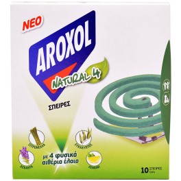 AROXOL NATURAL 4 ΕΝΤΟΜΟΑΠΩΘΗΤΙΚΕΣ ΣΠΕΙΡΕΣ ΓΙΑ ΚΟΥΝΟΥΠΙΑ 10τμχ AROXOL NATURAL 4 ΕΝΤΟΜΟΑΠΩΘΗΤΙΚΕΣ ΣΠΕΙΡΕΣ ΓΙΑ ΚΟΥΝΟΥΠΙΑ 10τμχ