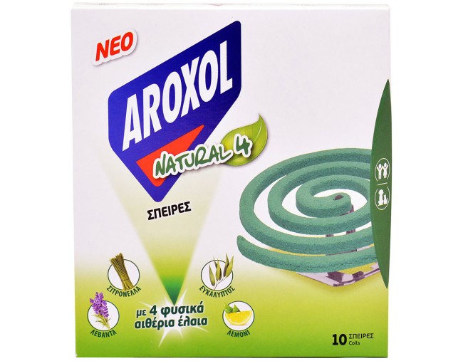 AROXOL NATURAL 4 ΕΝΤΟΜΟΑΠΩΘΗΤΙΚΕΣ ΣΠΕΙΡΕΣ ΓΙΑ ΚΟΥΝΟΥΠΙΑ 10τμχ