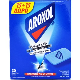 AROXOL ΕΝΤΟΜΟΑΠΩΘΗΤΙΚΕΣ ΤΑΜΠΛΕΤΕΣ ΓΙΑ ΚΟΥΝΟΥΠΙΑ 30τμχ AROXOL ΕΝΤΟΜΟΑΠΩΘΗΤΙΚΕΣ ΤΑΜΠΛΕΤΕΣ ΓΙΑ ΚΟΥΝΟΥΠΙΑ 30τμχ