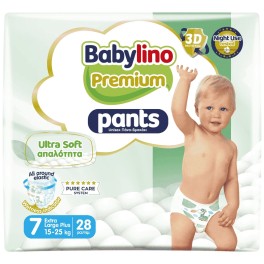BABYLINO PANTS PREMIUM EXTRA LARGE PLUS Νο.7 28τμχ BABYLINO PANTS PREMIUM EXTRA LARGE PLUS Νο.7 28τμχ