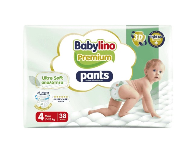 BABYLINO PANTS PREMIUM MAXI Νο.4 38τμχ ΠΑΝΕΣ