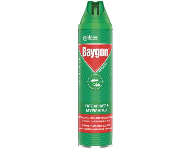 BAYGON ΣΠΡΕΙ ΓΙΑ ΚΑΤΣΑΡΙΔΕΣ & ΜΥΡΜΗΓΚΙΑ 400ml ΕΝΤΟΜΟΑΠΩΘΗΤΙΚΑ - ΕΝΤΟΜΟΚΤΟΝΑ