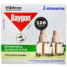 BAYGON ΥΓΡΟ ΑΝΤΑΛΛΑΚΤΙΚΟ ΓΙΑ ΚΟΥΝΟΥΠΙΑ 2τμχ BAYGON ΥΓΡΟ ΑΝΤΑΛΛΑΚΤΙΚΟ ΓΙΑ ΚΟΥΝΟΥΠΙΑ 2τμχ