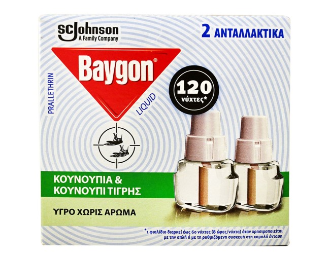 BAYGON ΥΓΡΟ ΑΝΤΑΛΛΑΚΤΙΚΟ ΓΙΑ ΚΟΥΝΟΥΠΙΑ 2τμχ