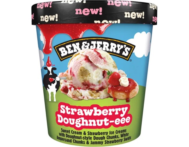 BEN & JERRY'S STRAWBERRY DOUGHNUT-EEE 465gr ΕΒΔΟΜΑΔΙΑΙΕΣ ΠΡΟΣΦΟΡΕΣ