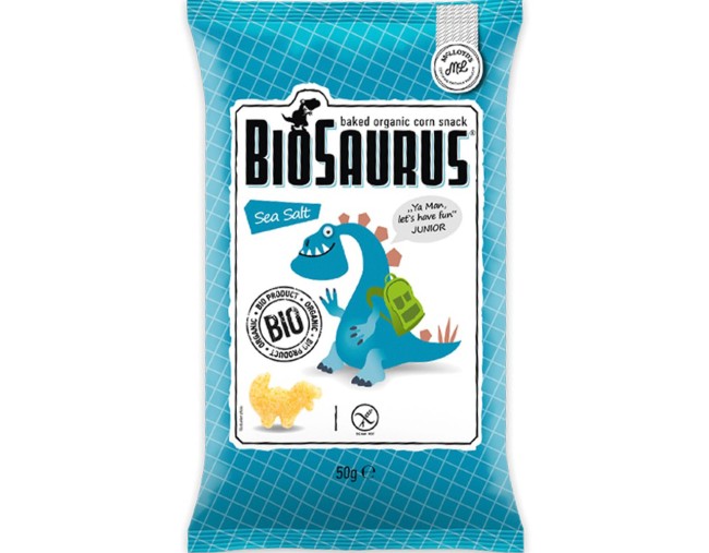 BIOSAURUS ΓΑΡΙΔΑΚΙ ΜΕ ΘΑΛΑΣΣΙΝΟ ΑΛΑΤΙ  BIO 50gr