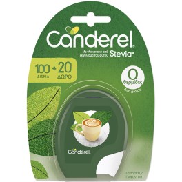 CANDEREL ΓΛΥΚΑΝΤΙΚΟ ΜΕ ΣΤΕΒΙΑ 100ΔΙΣΚΙΑ+20ΔΩΡ 10,2gr