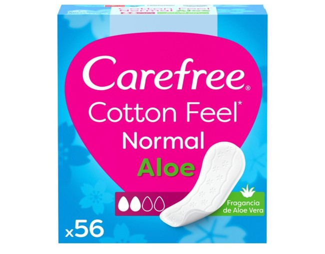 CAREFREE COTTON FEEL NORMAL ALOE ΣΕΡΒΙΕΤΑΚΙΑ 56τμχ