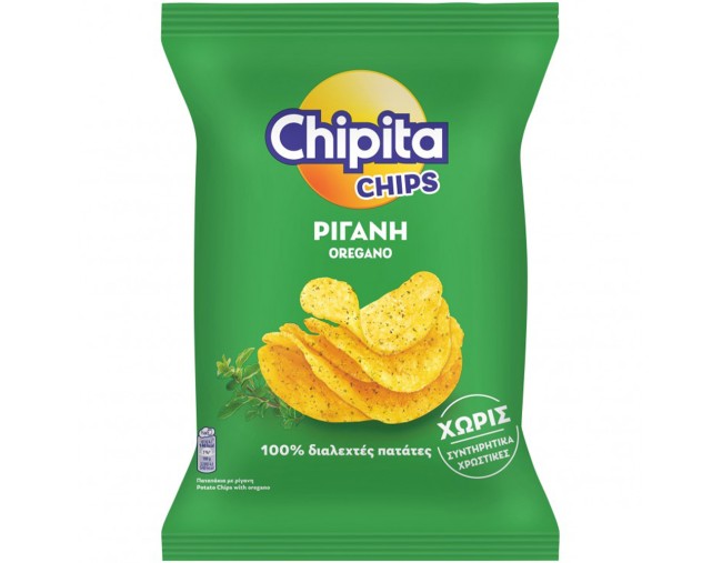 CHIPITA CHIPS ΠΑΤΑΤΑΚΙΑ ΜΕ ΡΙΓΑΝΗ 80gr