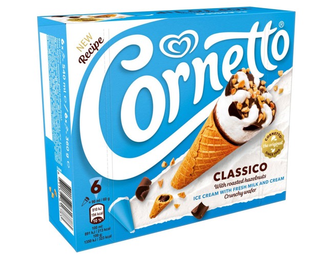ALGIDA CORNETTO CLASSICO HAZELN ΠΑΓΩΤΟ 6x90ml ΕΒΔΟΜΑΔΙΑΙΕΣ ΠΡΟΣΦΟΡΕΣ