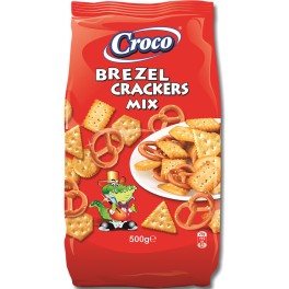 CROCO BREZEL CRACKERS MIX 500gr CROCO BREZEL CRACKERS MIX 500gr