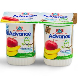 ADVANCE ΕΠΙΔOΡΠΙΟ ΓΙΑΟΥΡΤΙΟΥ ΜΗΛΟ ΜΠΑΝΑΝΑ 2x145gr