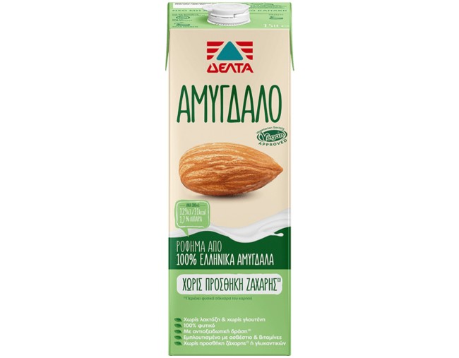 ΔΕΛΤΑ ΑΜΥΓΔΑΛΟ ΡΟΦΗΜΑ XΩΡΙΣ ΖΑΧΑΡΗ 1lt