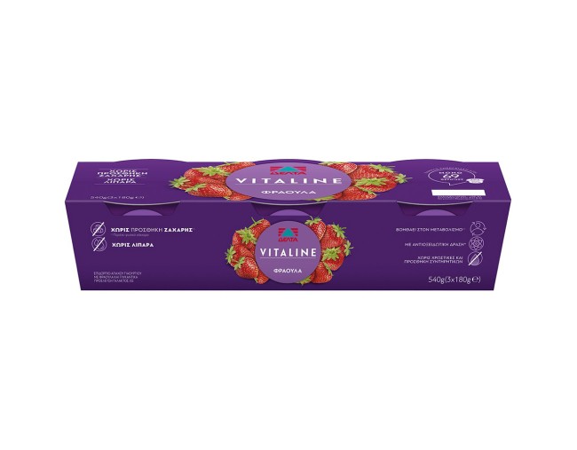 ΔΕΛΤΑ VITALINE ΕΠΙΔΟΡΠΙΟ ΓΙΑΟΥΡΤΙΟΥ ΦΡΑΟΥΛΑ 3x180gr