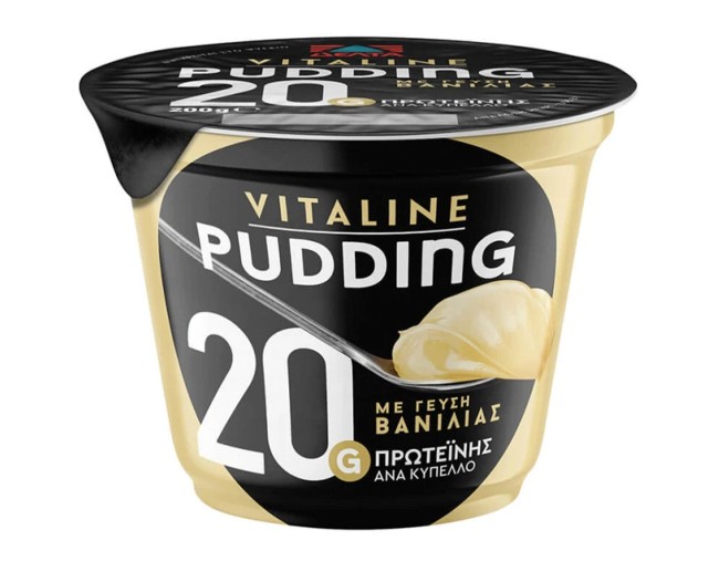 ΔΕΛΤΑ VITALINE PUDDING ΒΑΝΙΛΙΑ 20gr ΠΡΩΤΕΙΝΗΣ 200gr