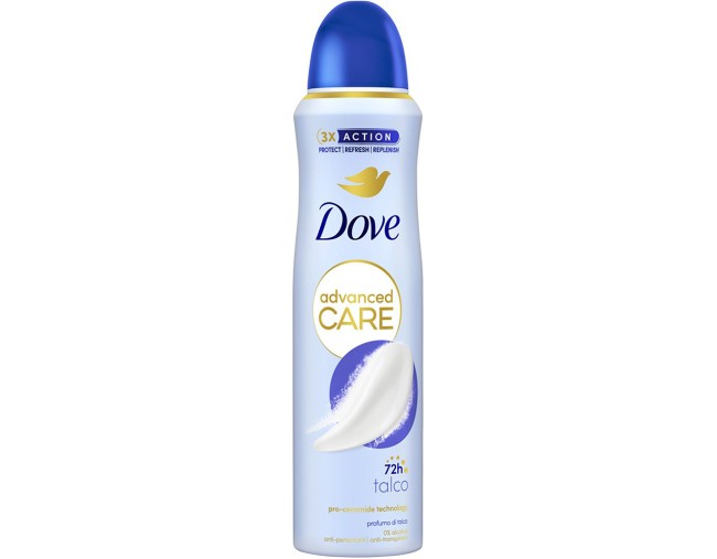 DOVE ADVANCED CARE TALCO 72h SPRAY 150ml