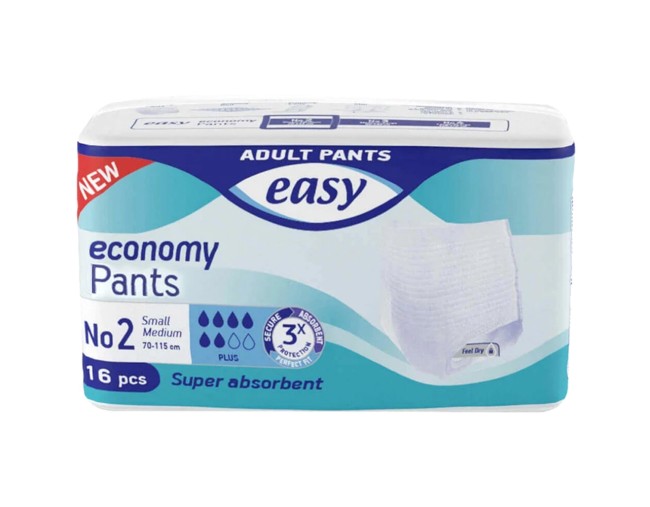 EASYPANTS ECONOMY ΠΑΝΑ ΒΡΑΚΑΚΙ Νο2 SMALL-MEDIUM 16τμχ