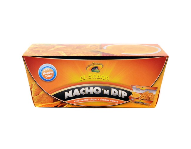 EL SABOR NACHO'N DIP CHILI NACHO CHIPS & CHEESE SAUCE 175gr