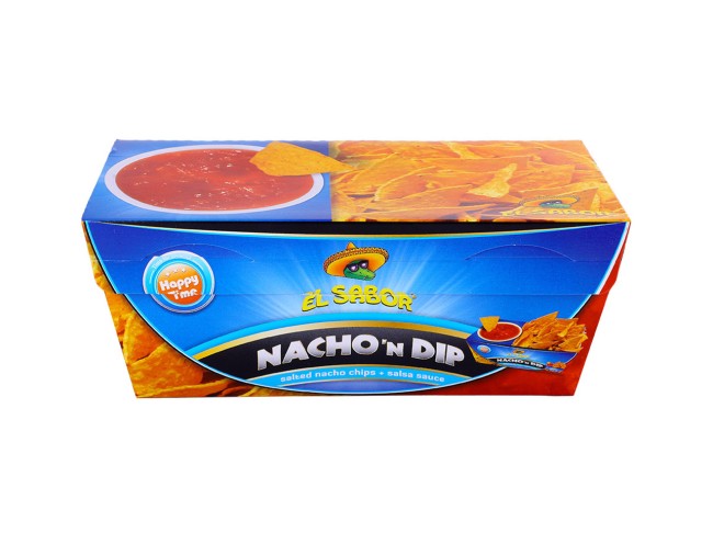 EL SABOR NACHO'N DIP SALTED NACHO CHIPS & SALSA SAUCE 175gr